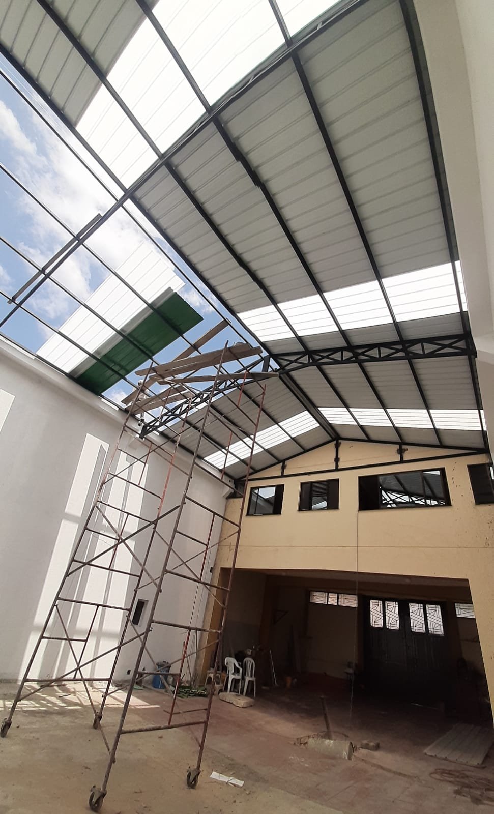 Techo en construcción